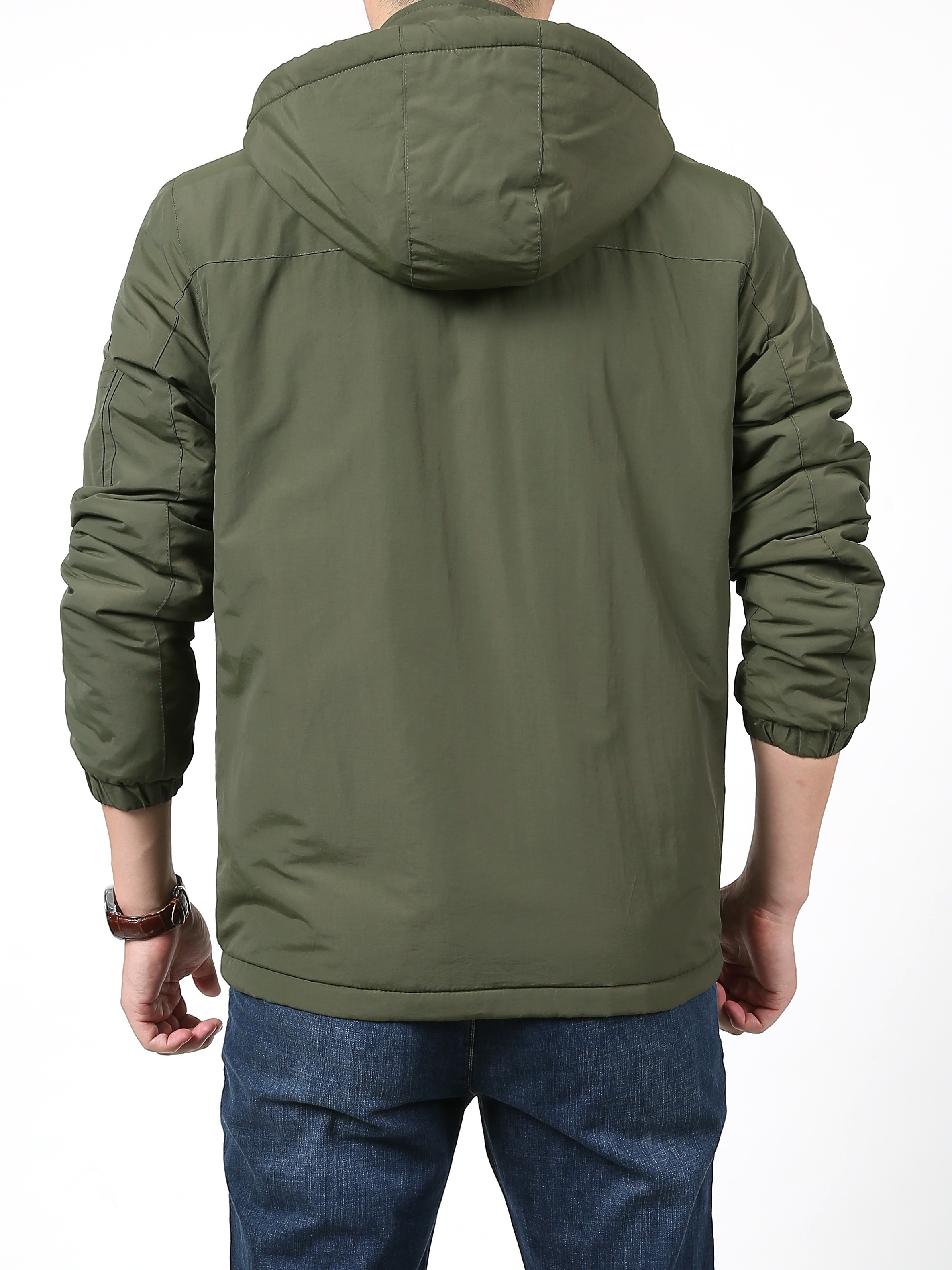 mens hooded jacket waterproof windproof comfy stylish thermal coats for mens outdoor activities