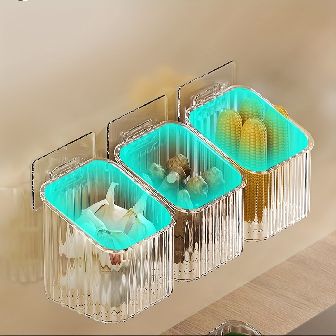 Wall mounted Storage Box Transparent Small Object Finishing - Temu Japan