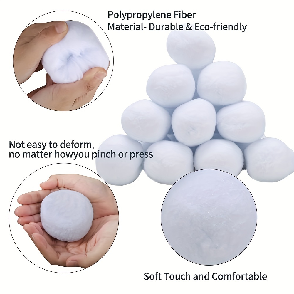 Fake Snowballs For Throwing  12 Indoor, Artificial Snowballs