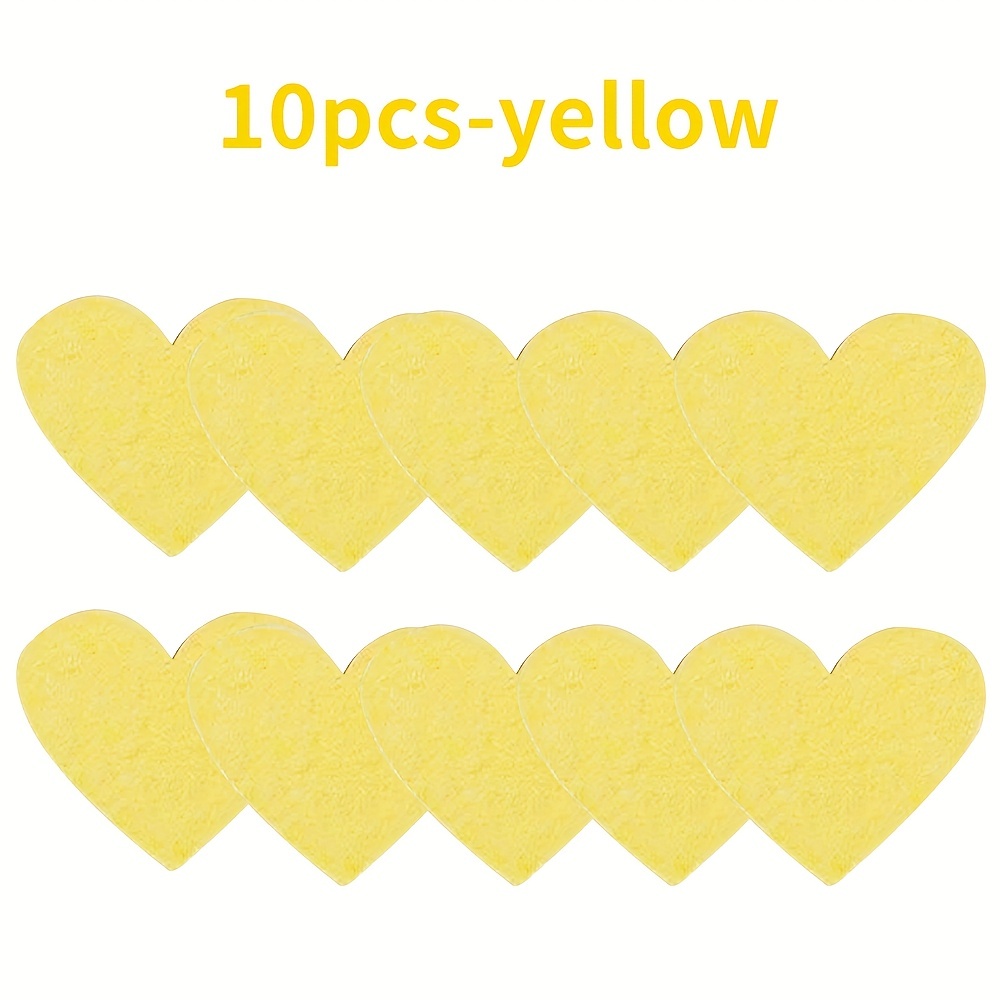 10pcs Dual Sided Cleansing Sponge Quick Foaming Non Irritating Perfect Face Wash