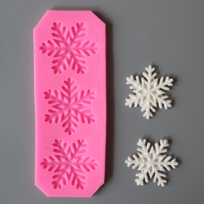 Christmas Needle shaped Snowflake Fondant Food grade - Temu