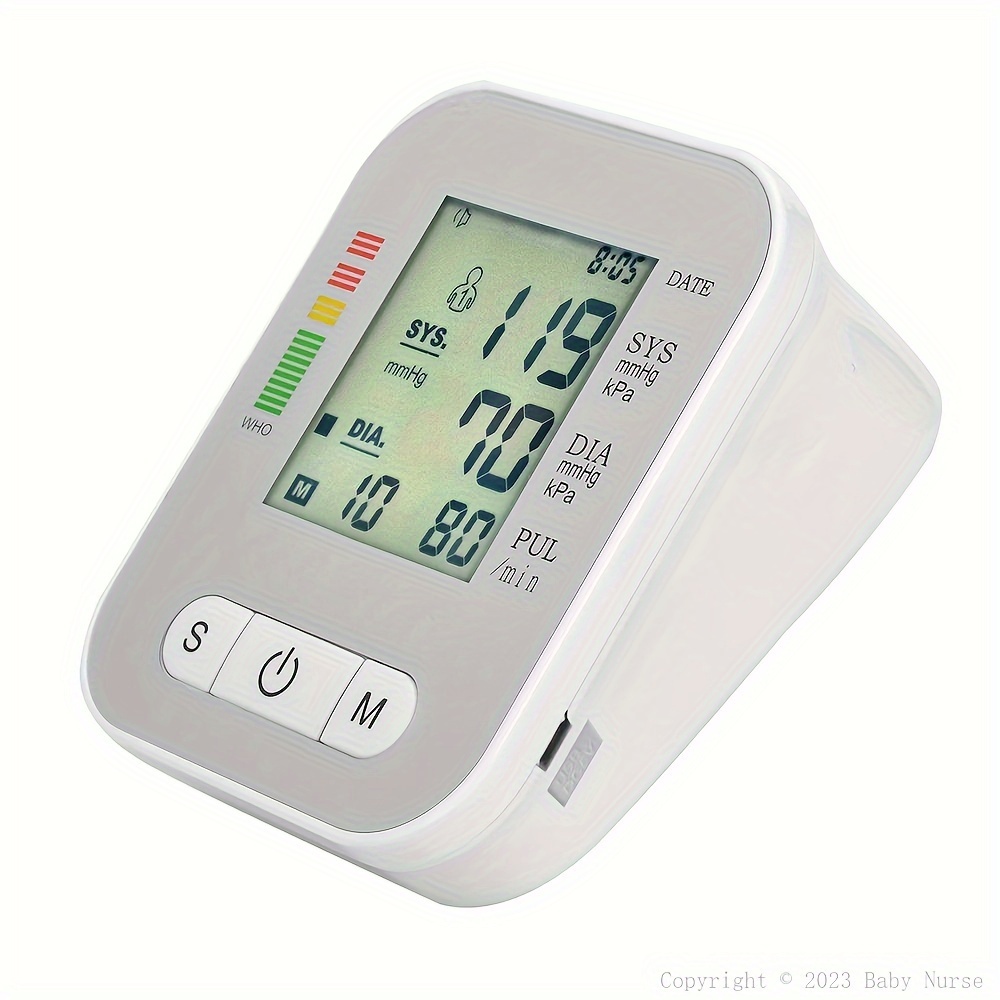 Blood Pressure Monitor Digital Wrist Blood Pressure Machine Automatic Cuff  BP Detector 2x99 Readings Memory Large Display Voice With Carrying Case