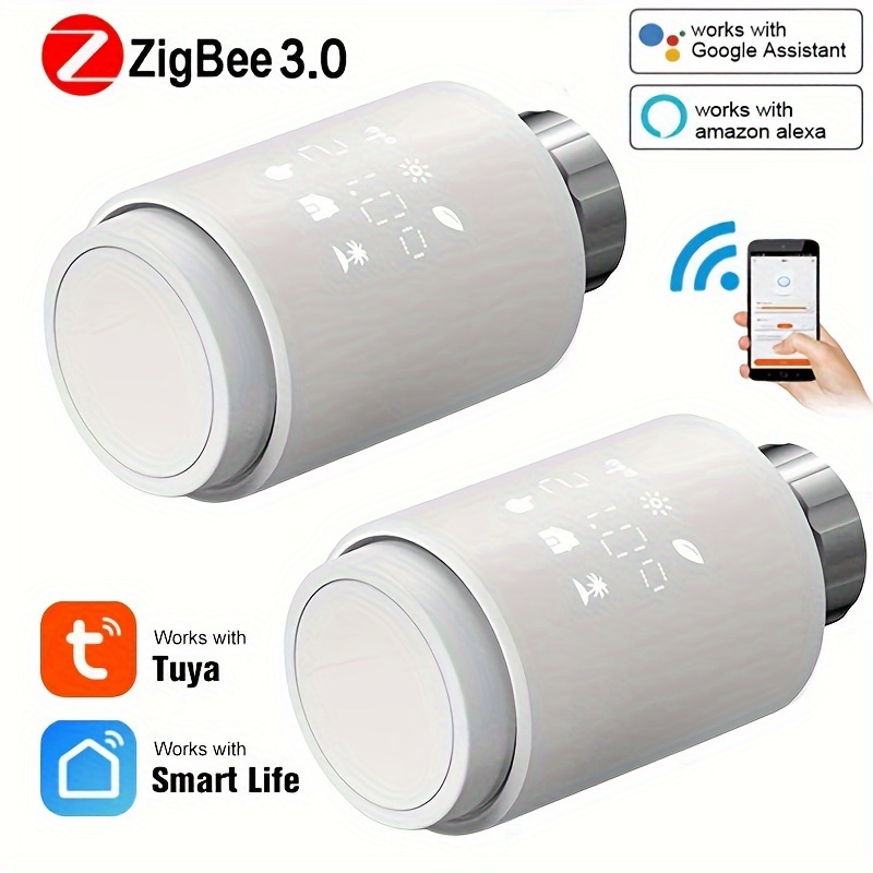 Tuya ZIGBEE 3,0 Intelligente Heizkörper Antrieb Programmierbare  Thermostatventil Temperatur Controller Voice Control heizkörperthermostat  smart thermostat