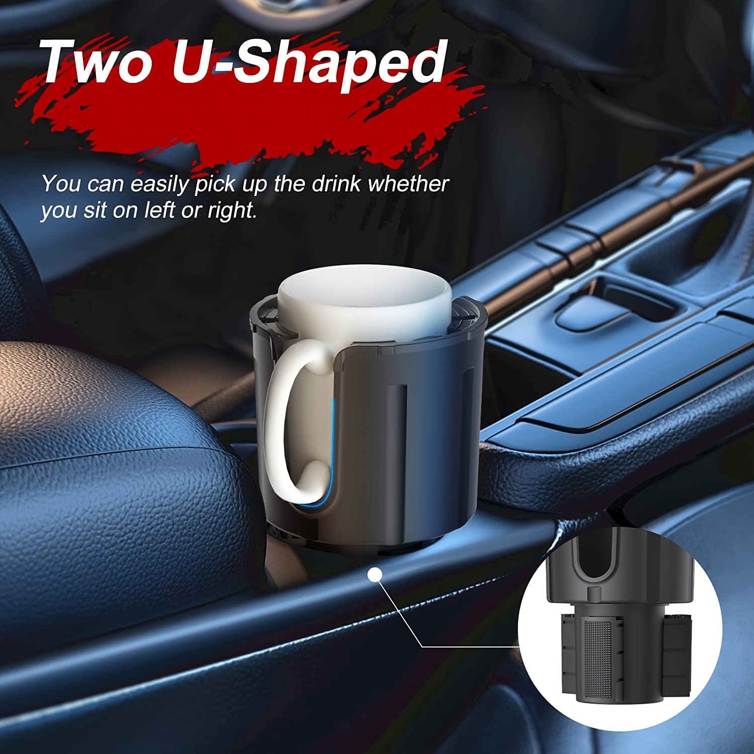 Upgrade Your Car Cup Holder With This Adjustable Expander - Fits