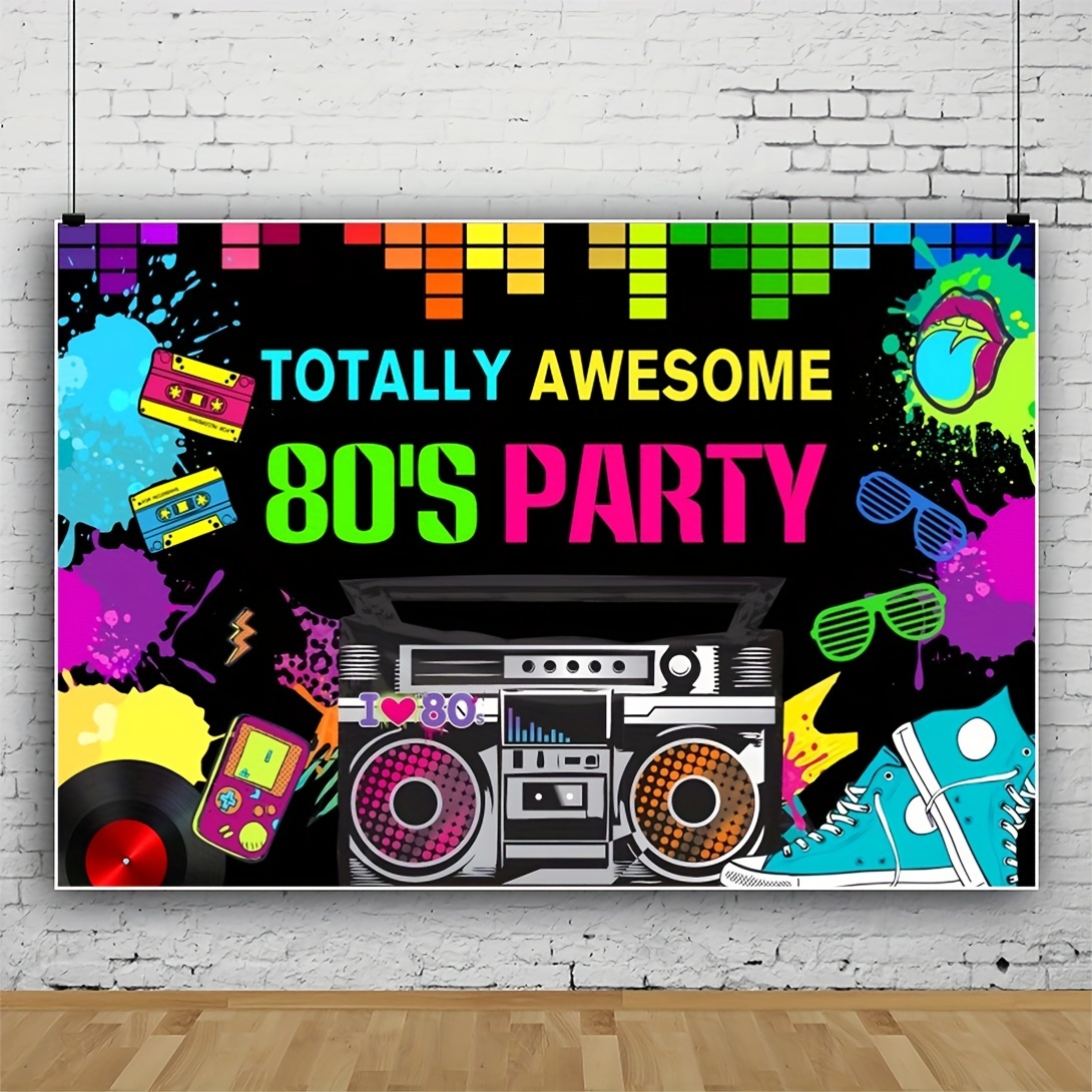 80s Themed Birthday Party Background Hip Hop 80s Birthday - Temu