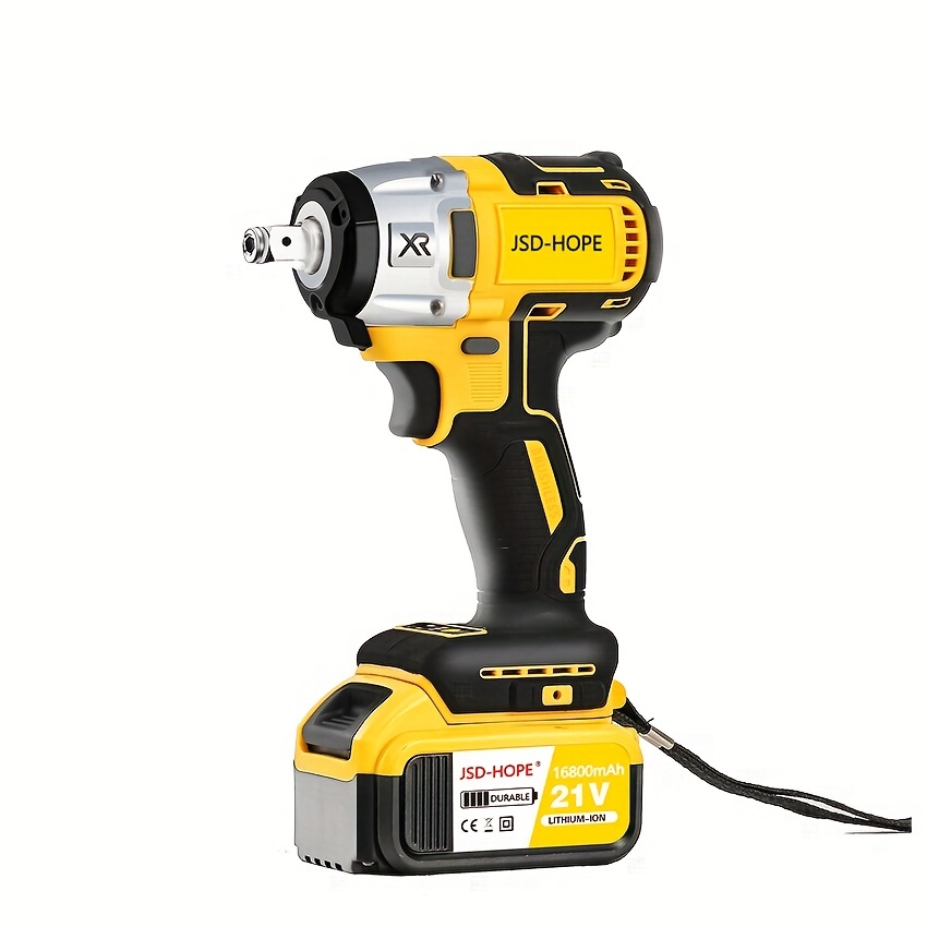 21v Cordless Electric Impact Wrench High Torque Drive - Temu