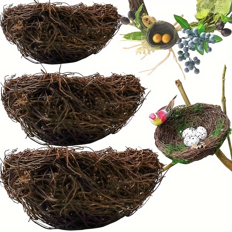 Bird Decorative Figurines Miniature Bird's Nest Bird's Egg - Temu