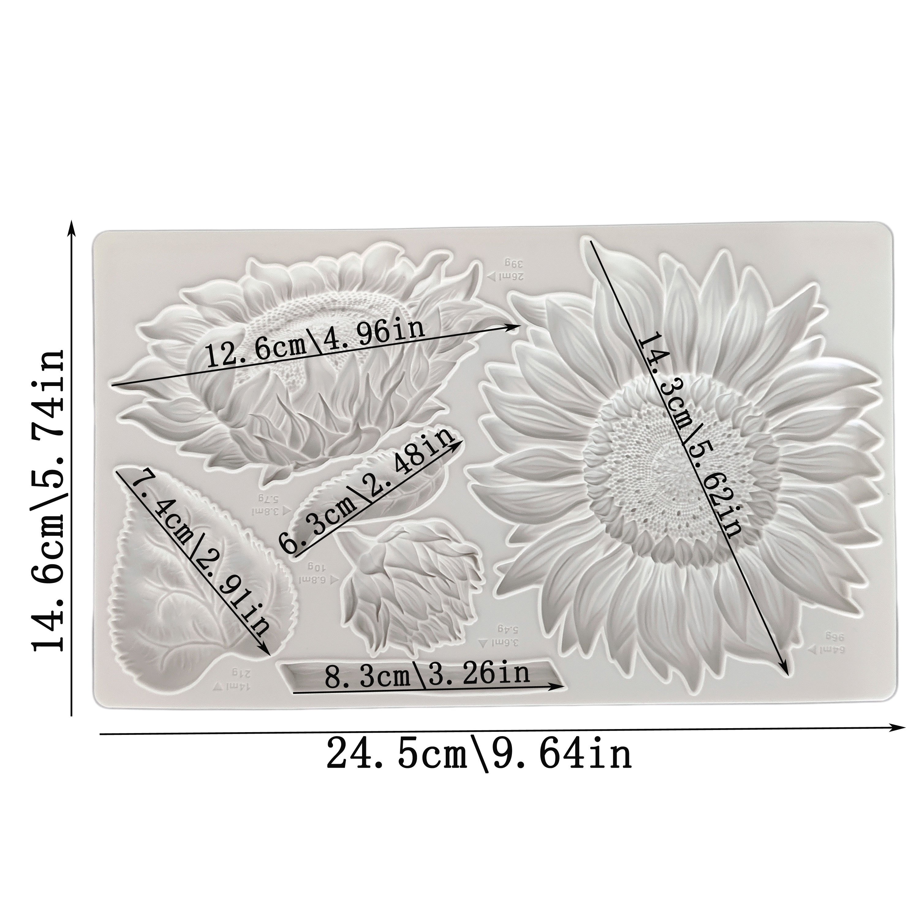 en Siliconen Mal, DIY Handgemaakte Fondant Taartdecoratiemal, Keukengerei Bakgereedschap, Cupcake Topper voor…: retailer-supplied image