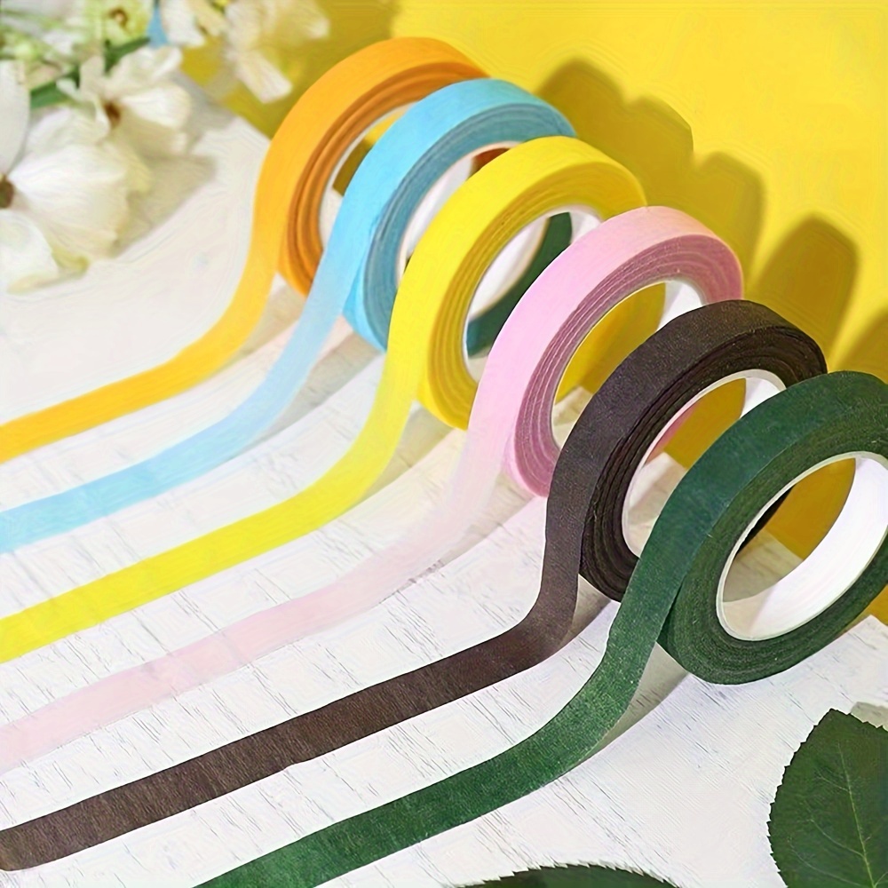 

4 Rolls Of 1/2 " Wide, 30 Yards/roll Of Flower Ribbon Used For Arranging Flower Bouquets Wrapped In Stems, Small Flower Bouquets, Wedding Bouquets