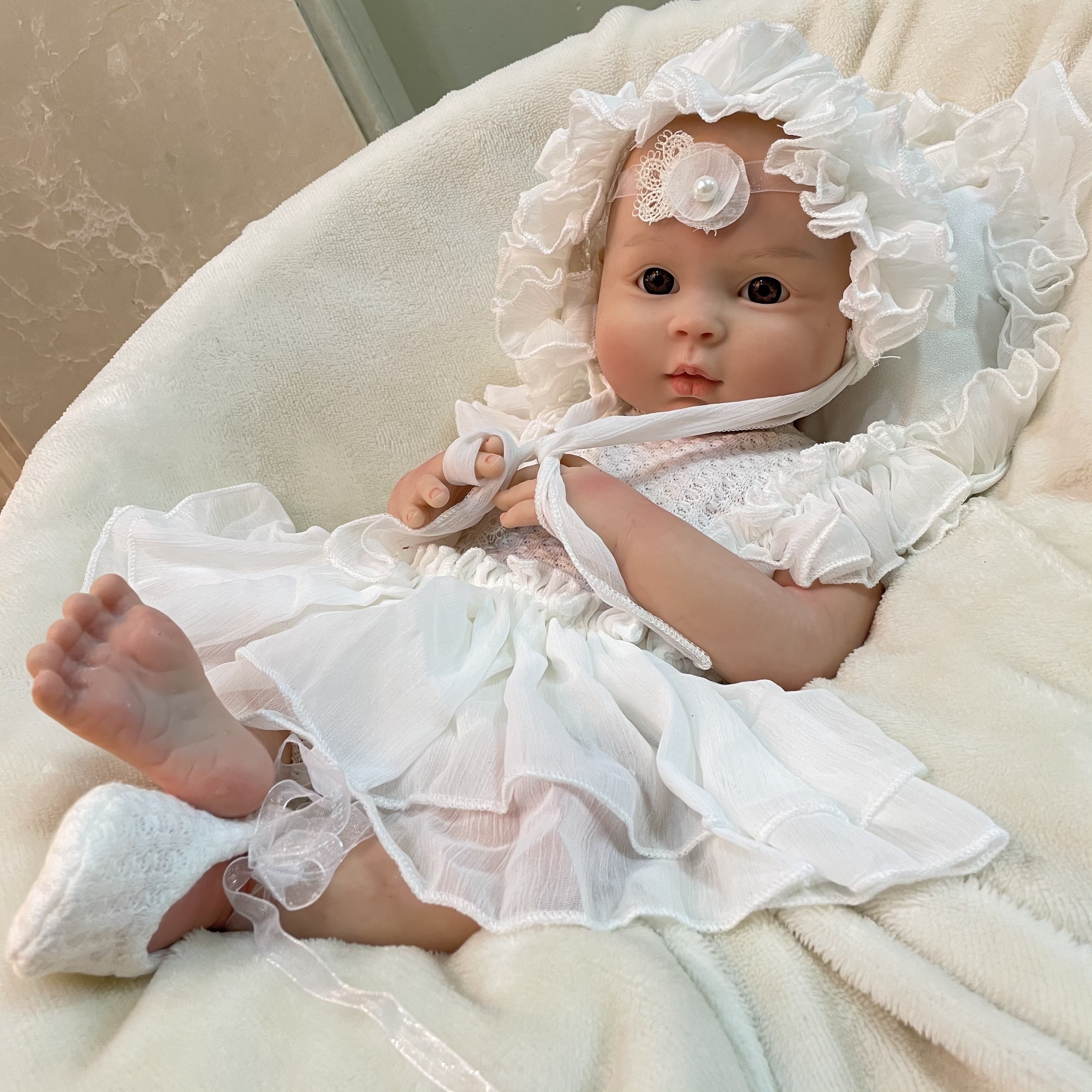 Silicone Doll Girl Painted Realistic Full Body Soft Solid - Temu
