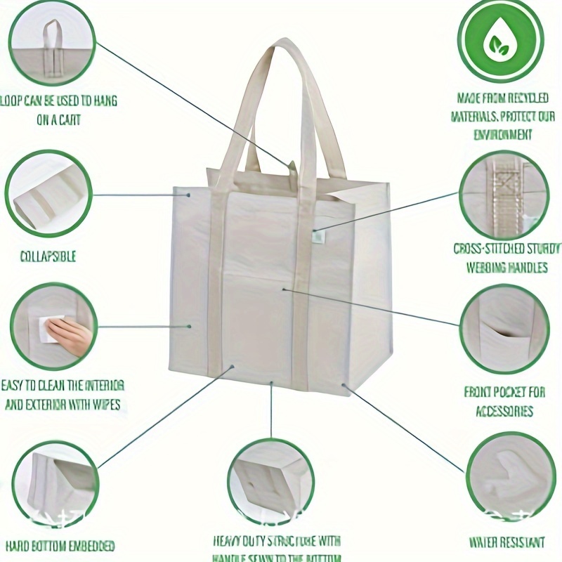 Foldable Storage Shopping Bag with Large Capacity