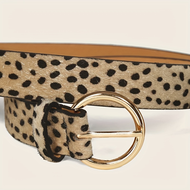 Leopard Print Wide Elastic Belt Trend Waistband Vintage Solid