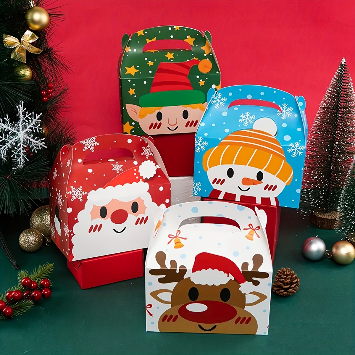 Christmas Eve Candy Portable Packaging Box Navidad - Temu