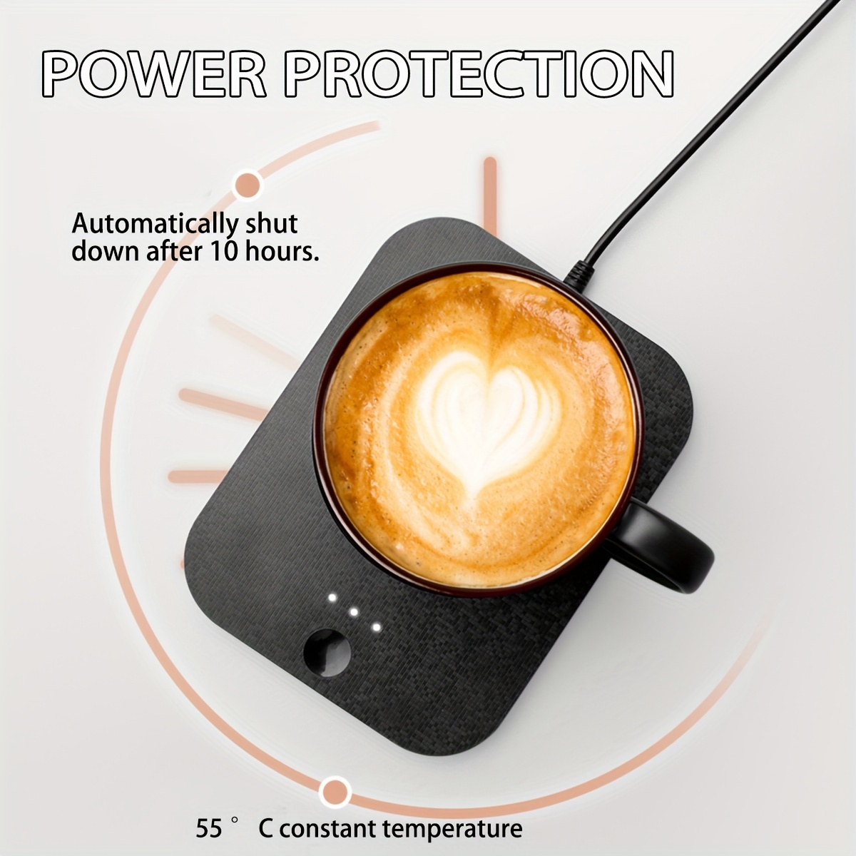 Smart Coffee Mug Warmer with Wireless Charger