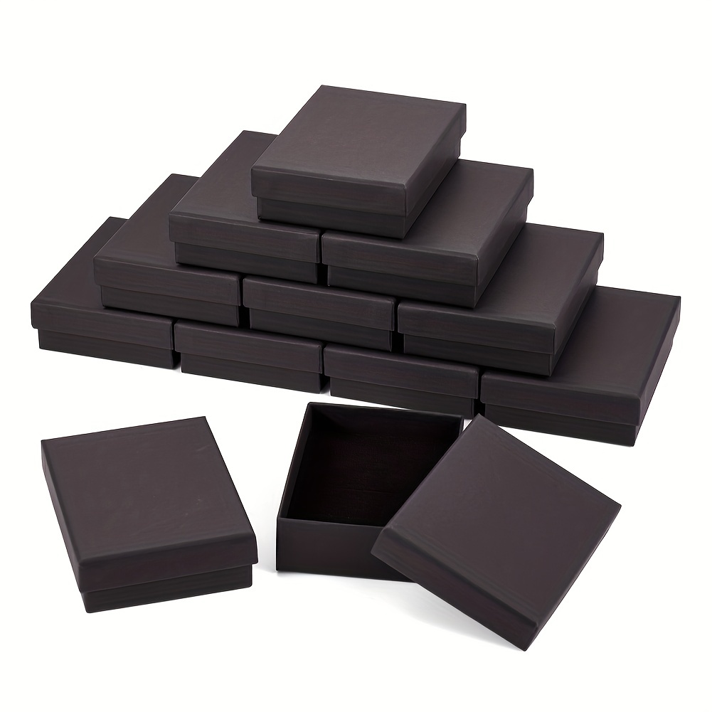 24Pcs Colored Cardboard Jewelry Box, Gift Packaging