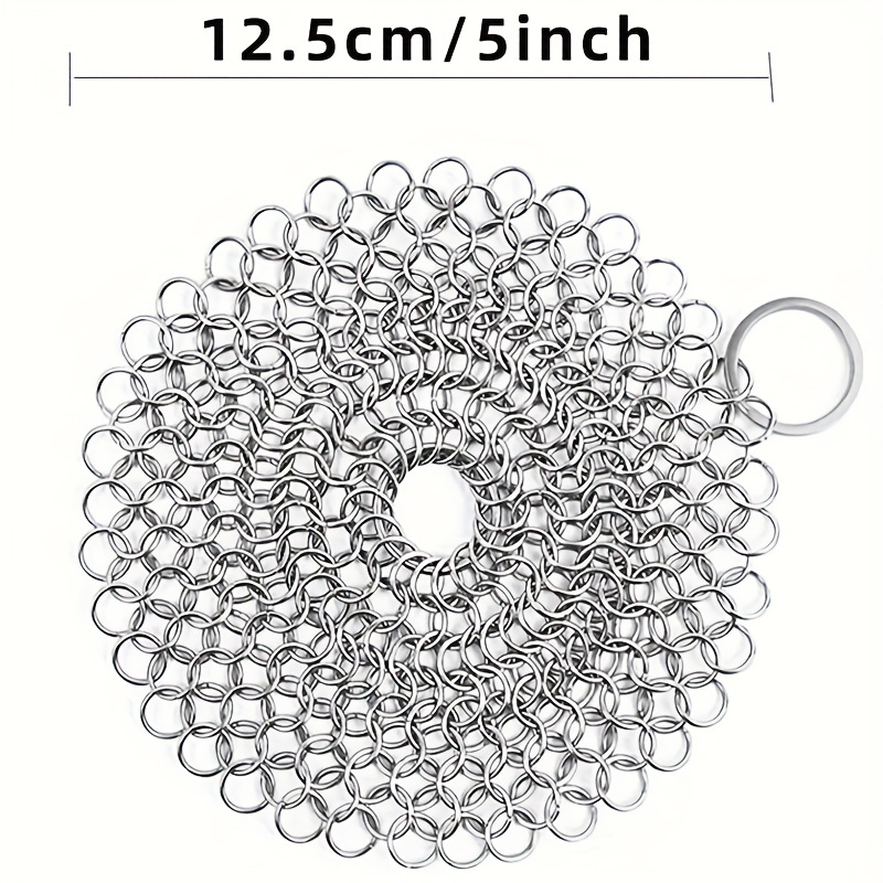 Stainless Steel Chainmail Scrubber Stainless Steel Pot Brush