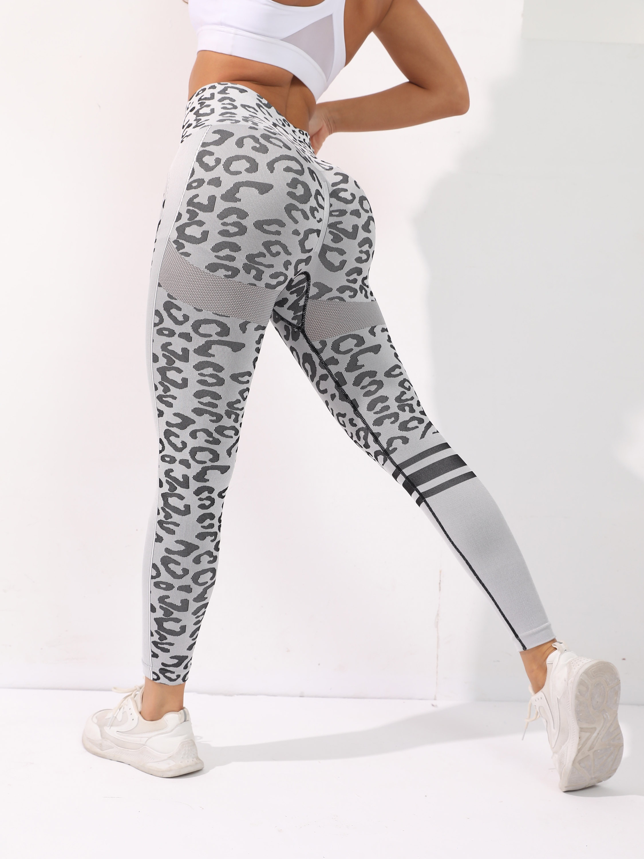 Snake Print Sports Leggings High Waist Yoga Fitness Tight - Temu