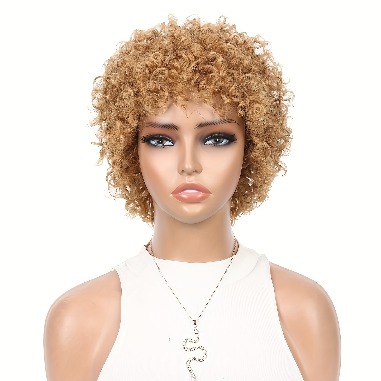 Quantum Love Human Hair Wigs Curly Wave Side Part Wig Short Bob Pixie Cut  Brazilian Remy