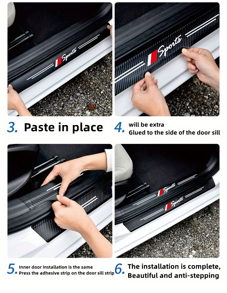 Car Styling For Morrisgarages Mg5 Badge Luminous Door Threshold Strip Sill  Anti Kick Decals Stickers Waterproof Protect Film - Automotive Interior Sti