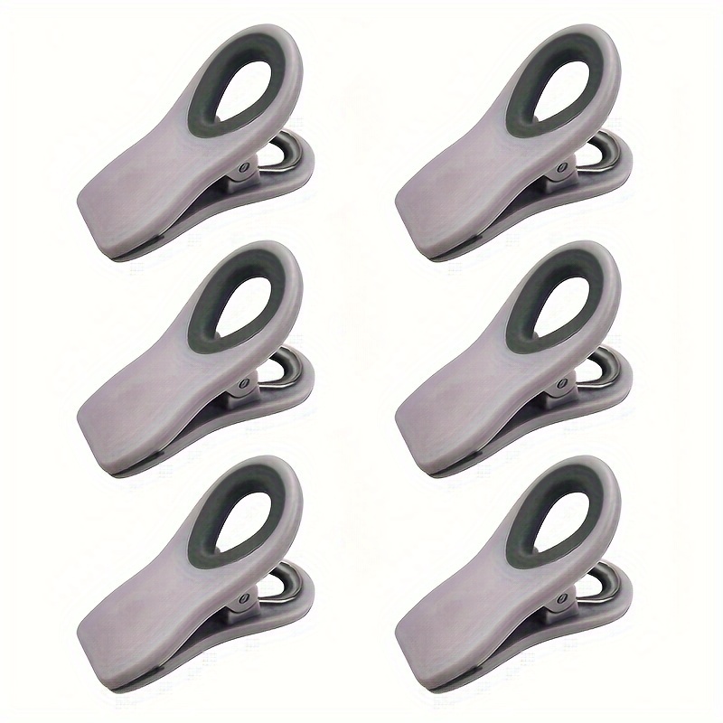 Chip Clips, Bag Clips, 6 Pack Black Magnetic Clips, Chip Clips Bag Clips  Food Clips, Bag Clips for Food, Clips for Food Packages, Magnet Clips, Chip