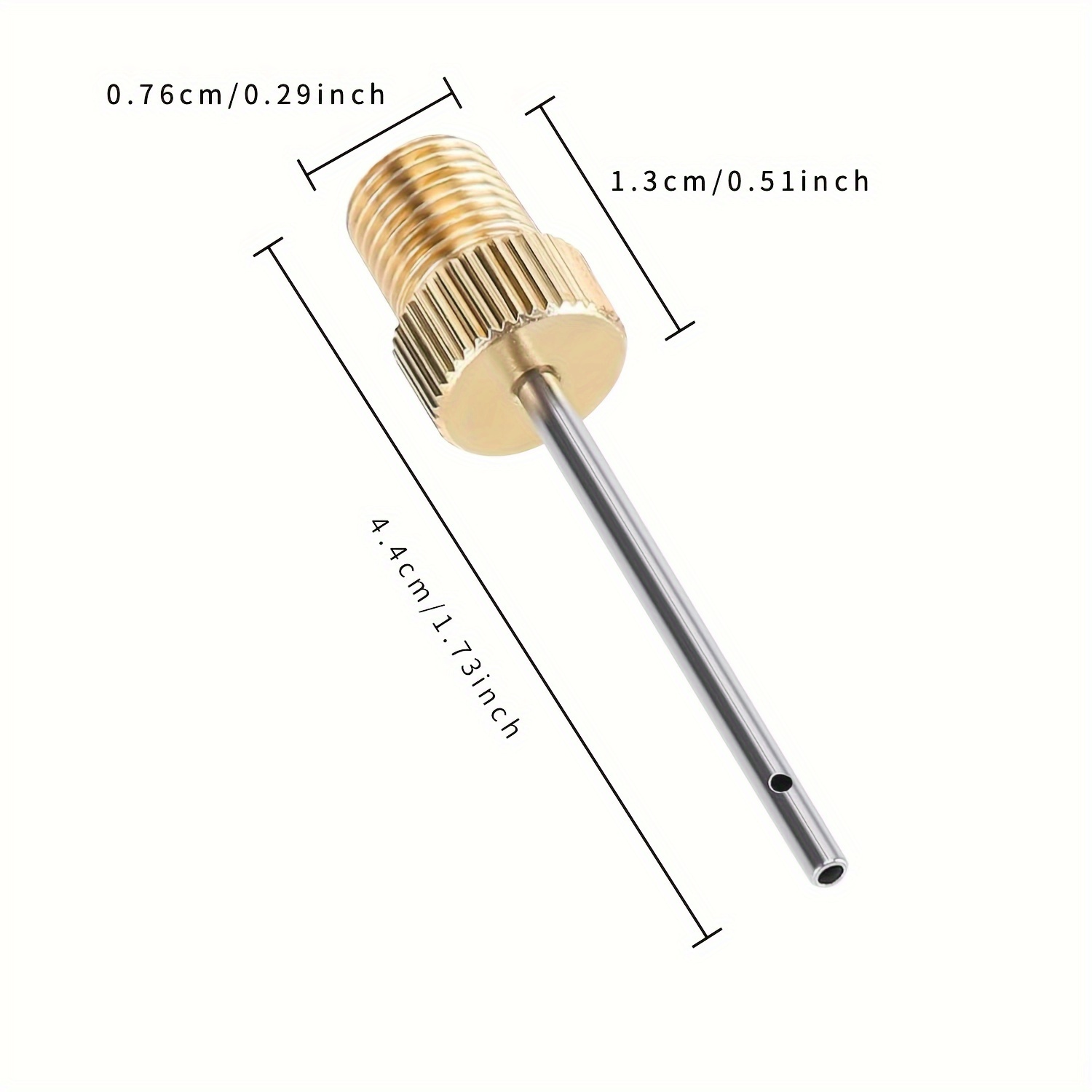 ETENWOLF Brass Base Universal Inflating Needles with Cases - 4 Pack