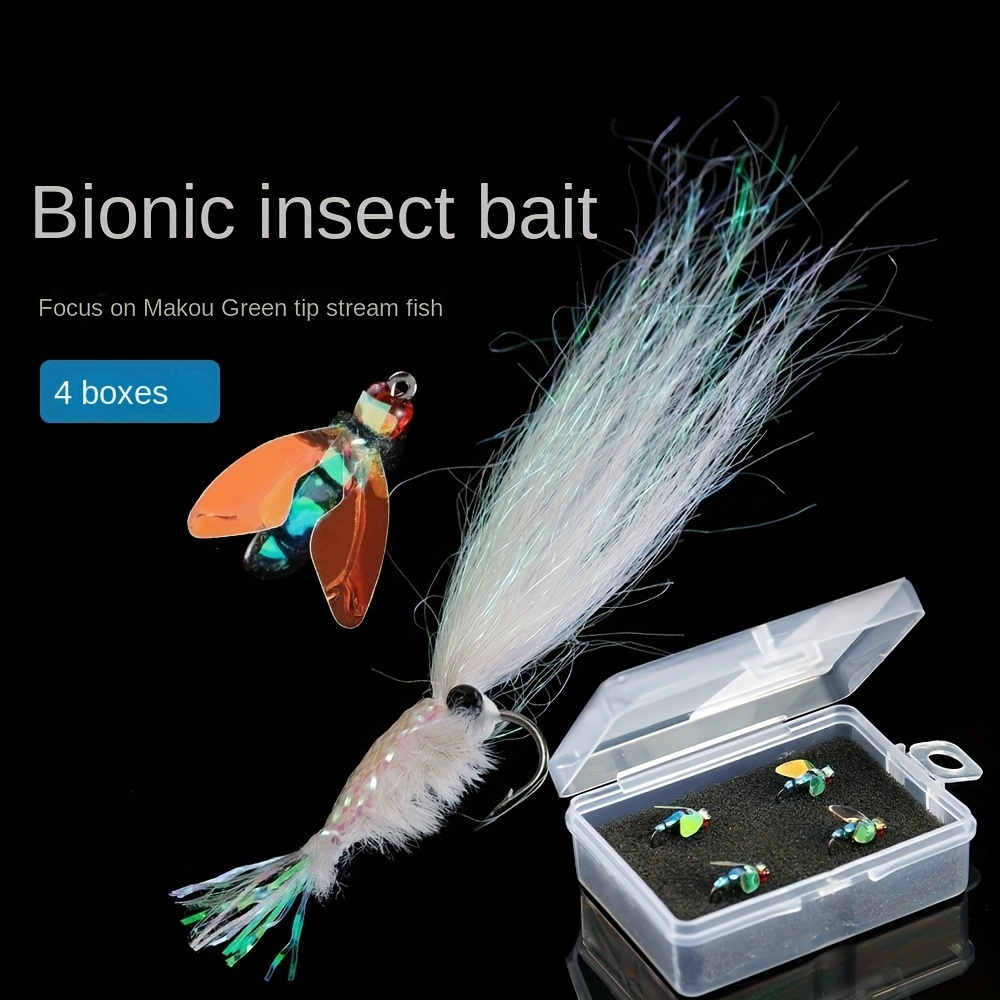 4 Micro Object Insect Hooks Ice Silk Shrimp Hooks Sub Bait - Temu