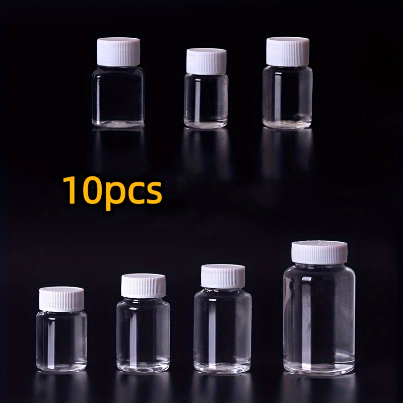 10pcs Travel Size Plastic Bottles Empty Small Vials Screw Lid Refillable  Containers for Powder Liquids (30ML) Vape set with - AliExpress