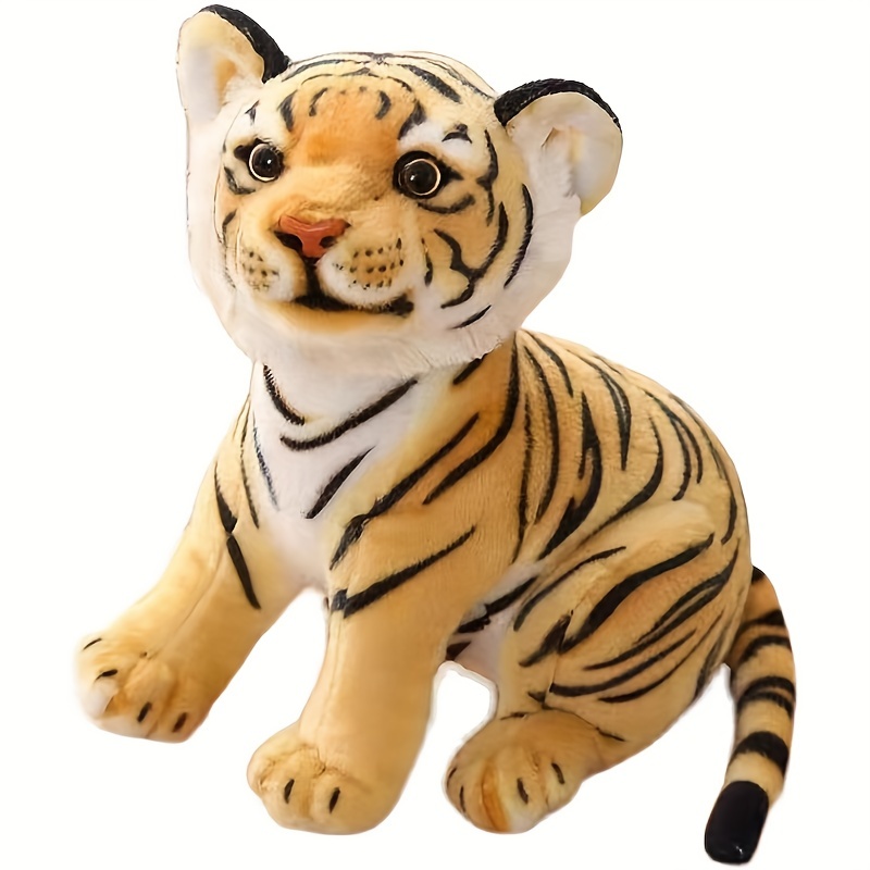 GENEMA 30cm/12in Plush Doll Lovely Stuffed Animal Tiger DIY Dress Up Toy  Soft Comfort Sleeping Doll Home Decor Xmas Party Gift 