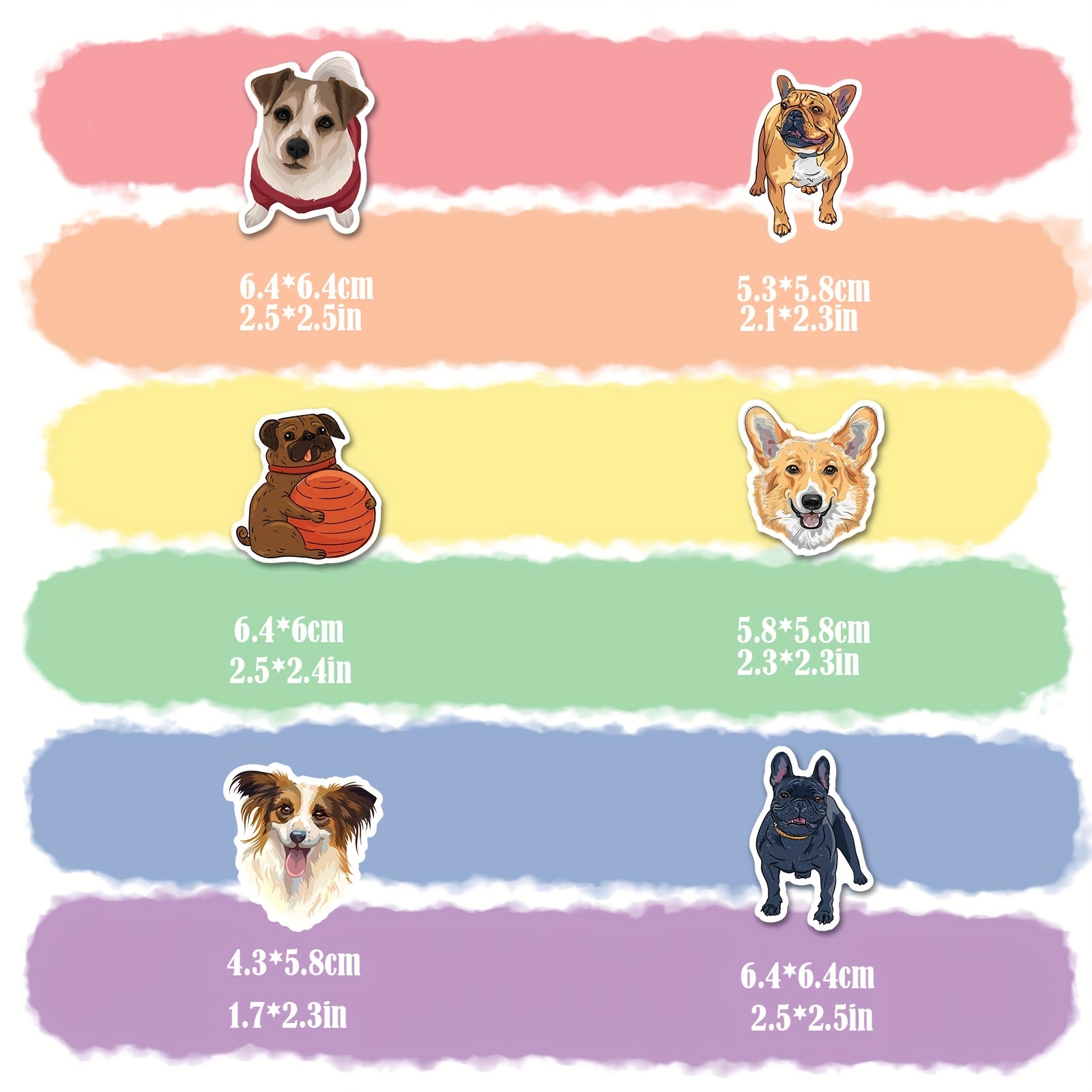300 Stück Hundeaufkleber Wasserfeste Aufkleber Süße Hunde - Temu Germany