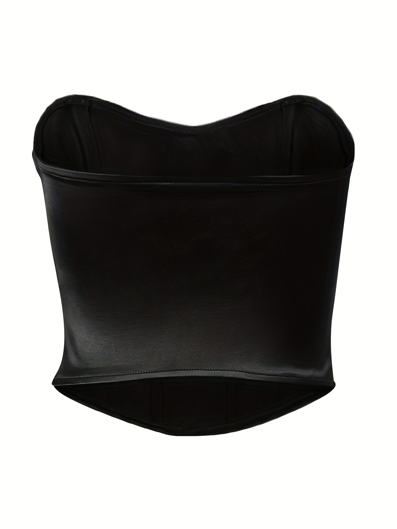 Women's Solid Top Stitching Tube Corset Top - Temu