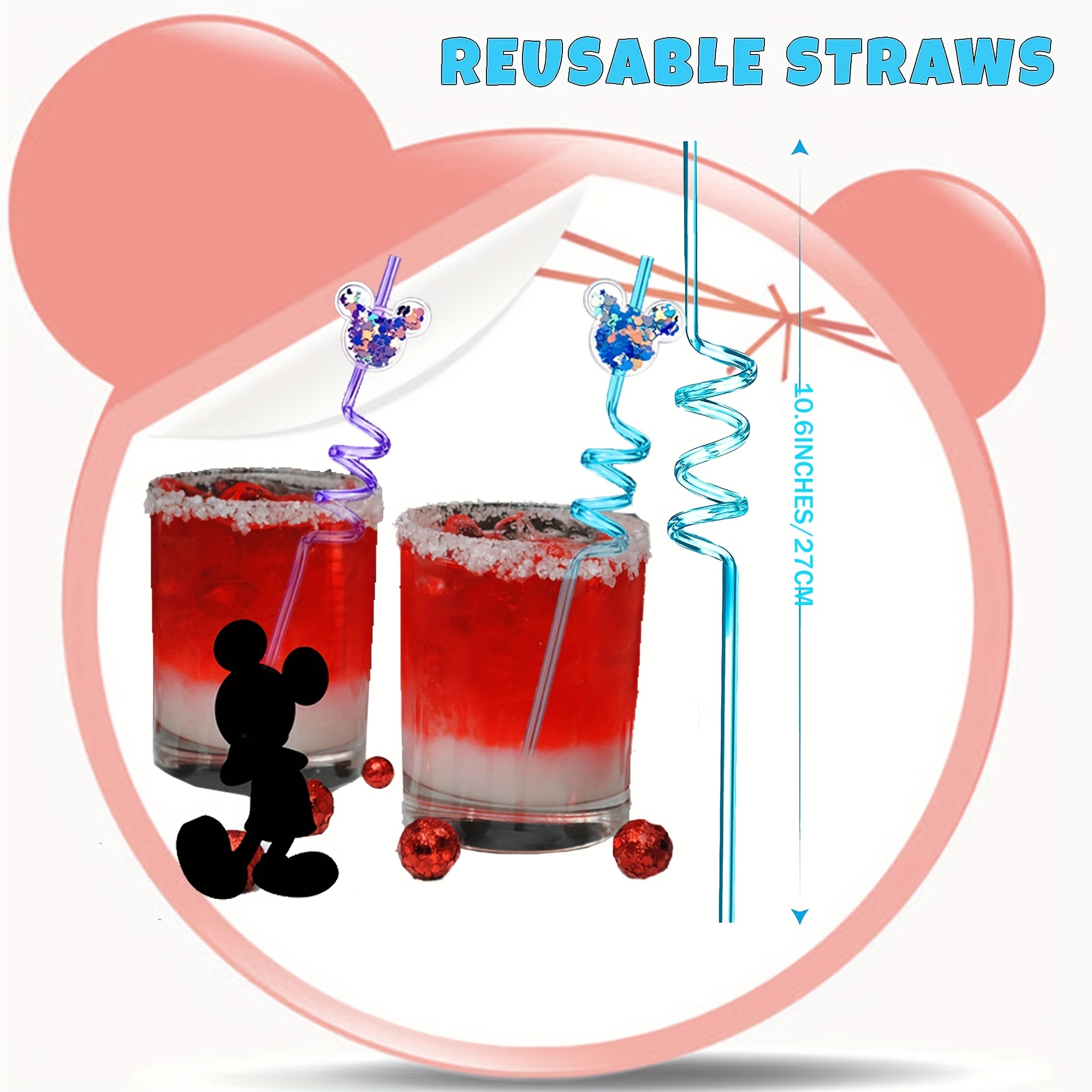 Ears Straw Topper | Straw Buddy | Straw Charm | Straw Decoration