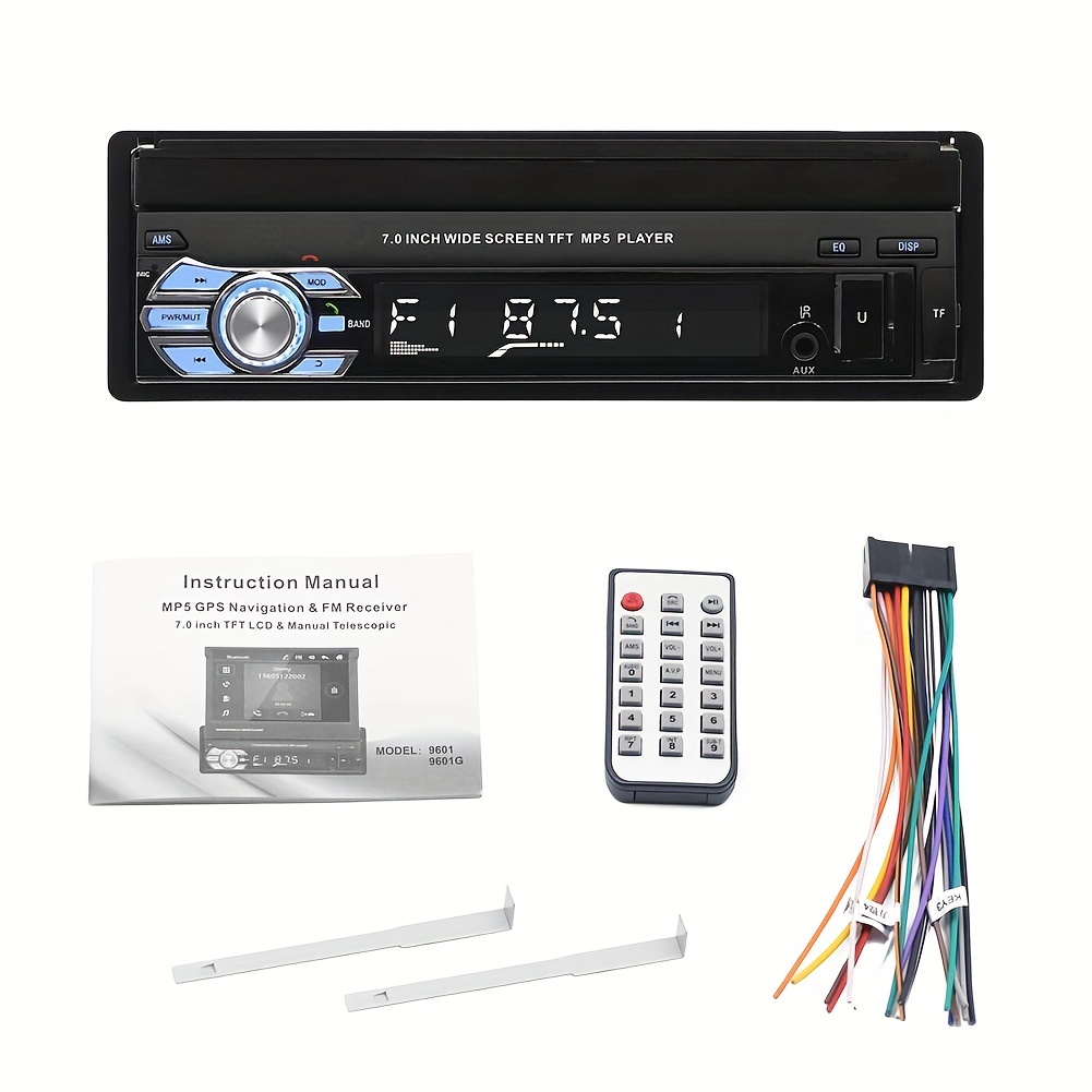 Manual Telescopic Screen Car Autoradio Player 1 Din Car Radio