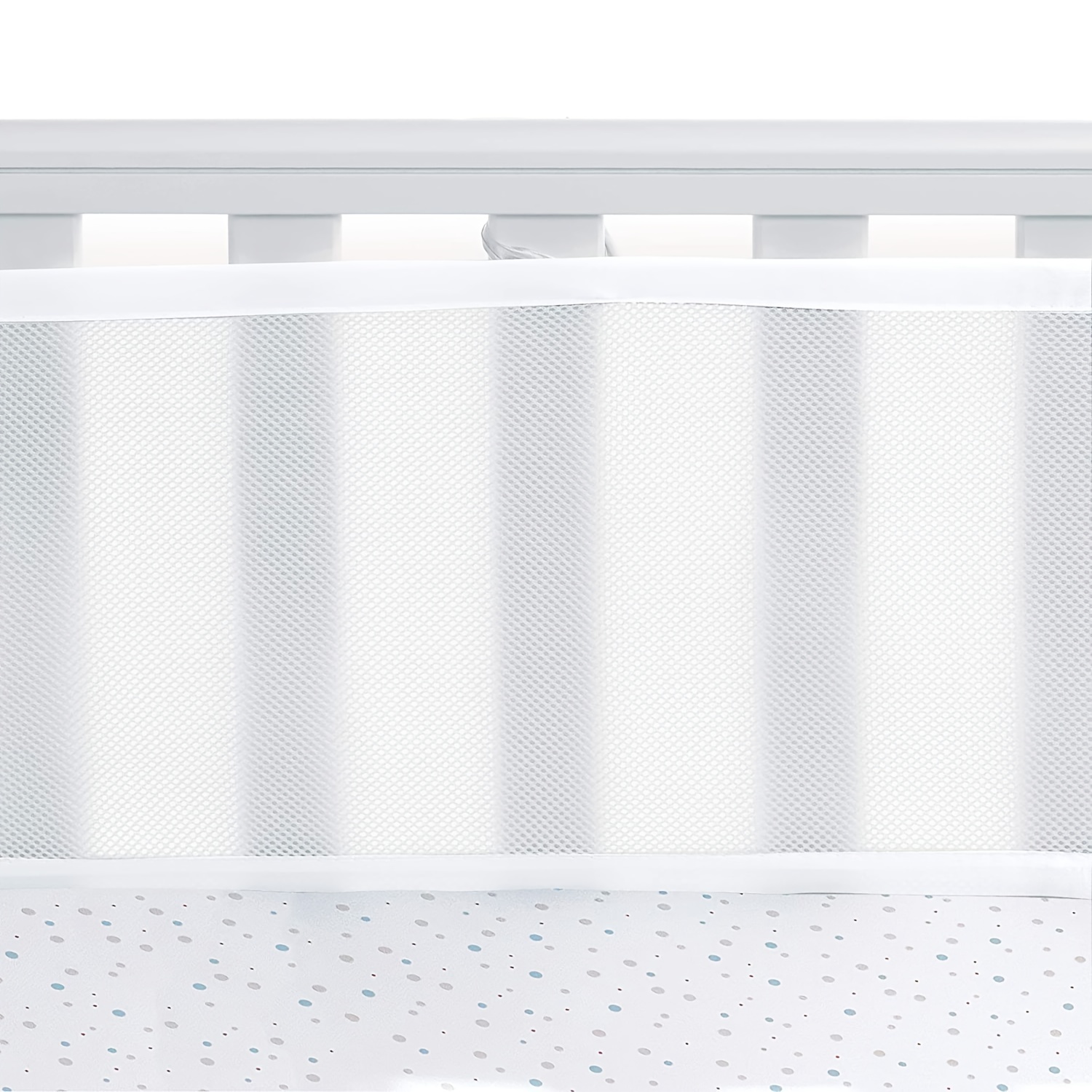Breathable Mesh Crib Liner for Full-Size Cribs