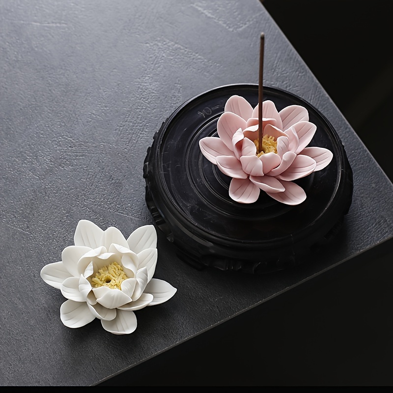 Acheter Brûleur d'encens en métal en forme de Lotus, 1 pièce, support de  plaque d'encens, bâton cône d'encens, artisanat d'aromathérapie