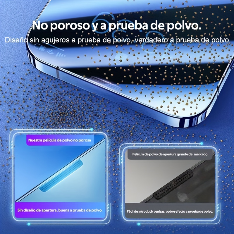 Protector de pantalla de cristal templado con Efecto privacidad para iPhone  14 Pro