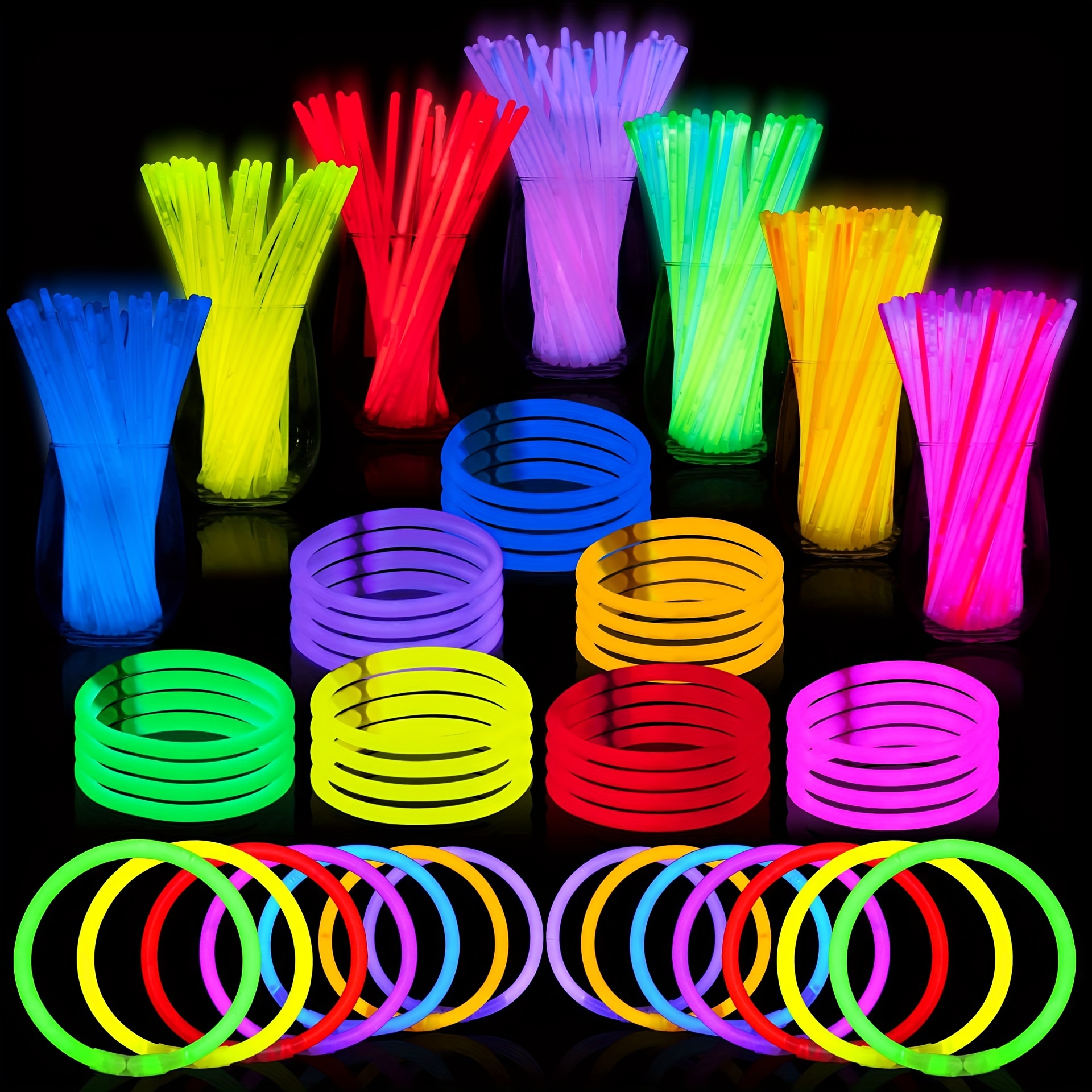 Pulseras luminosas con luz LED para niños y adultos, pulsera luminosa  personalizada que brilla en la