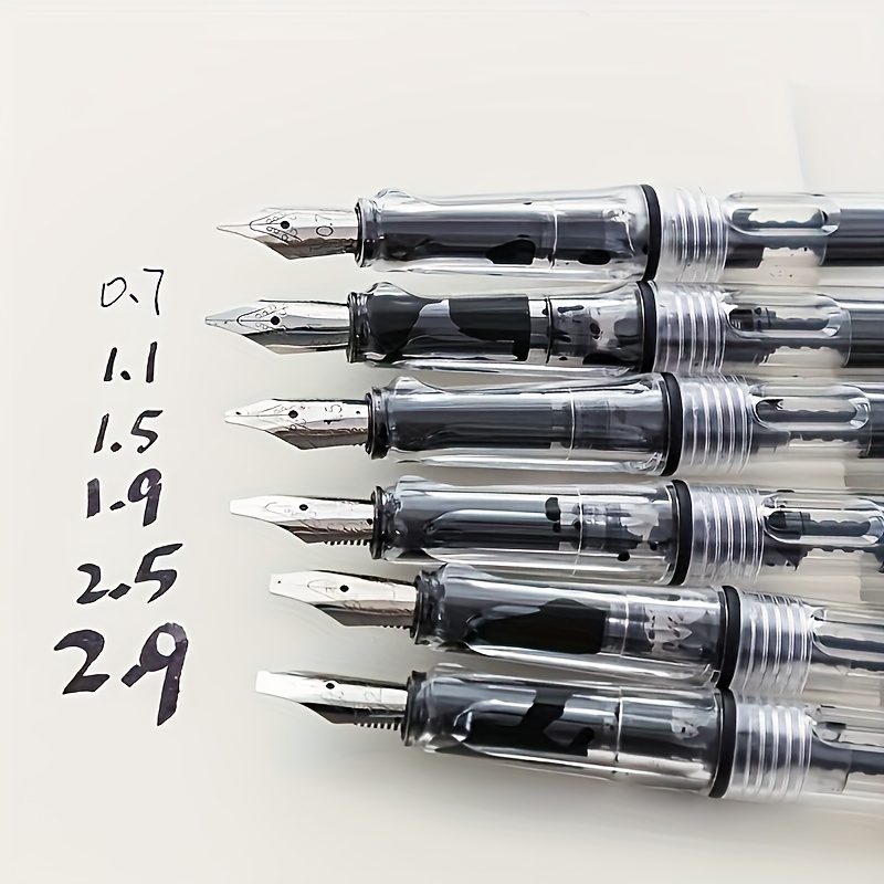 Pilot 4pilot Parallel Calligraphy Fountain Pens 1.5-6mm Tips, Stainless  Steel Nibs