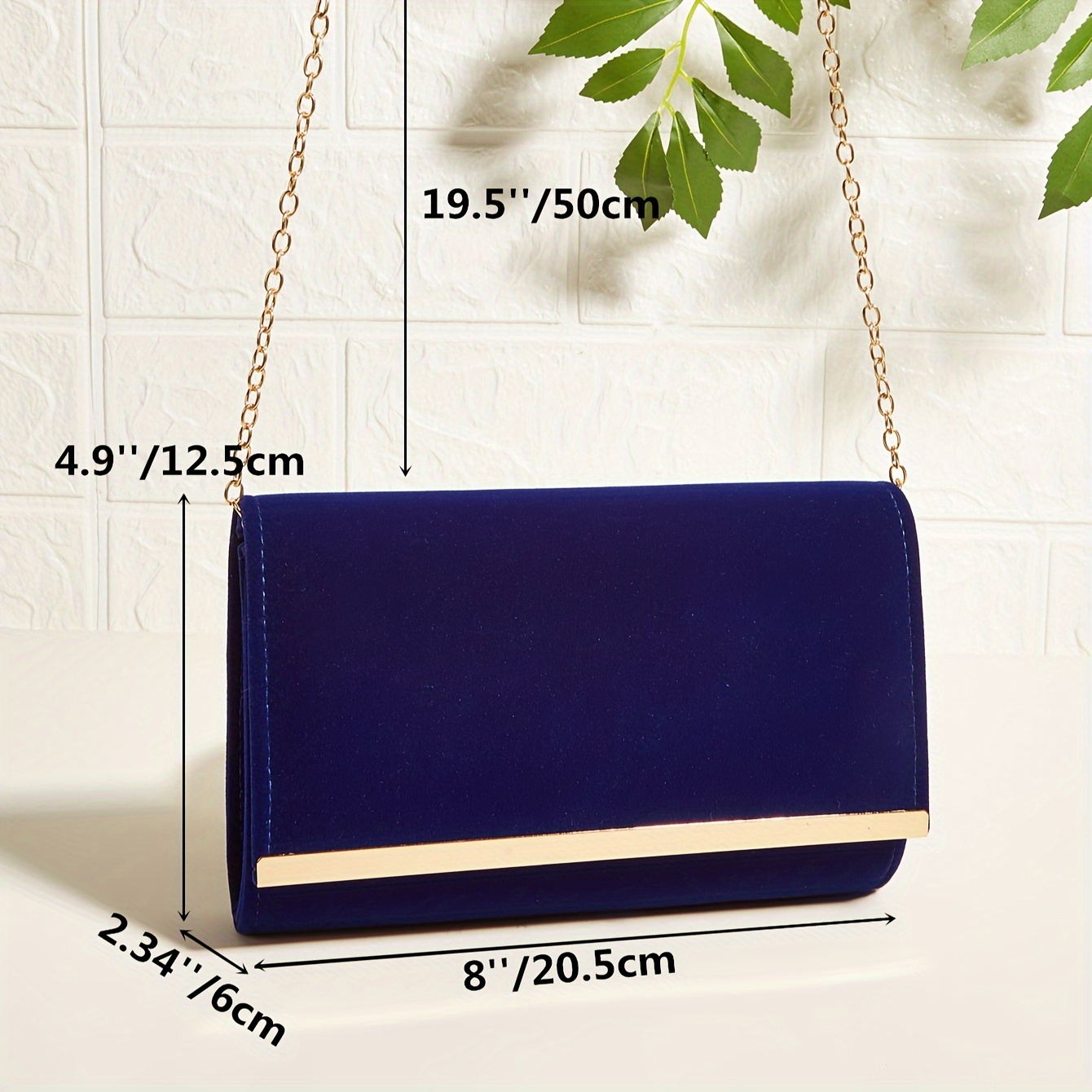 Dark blue online clutch