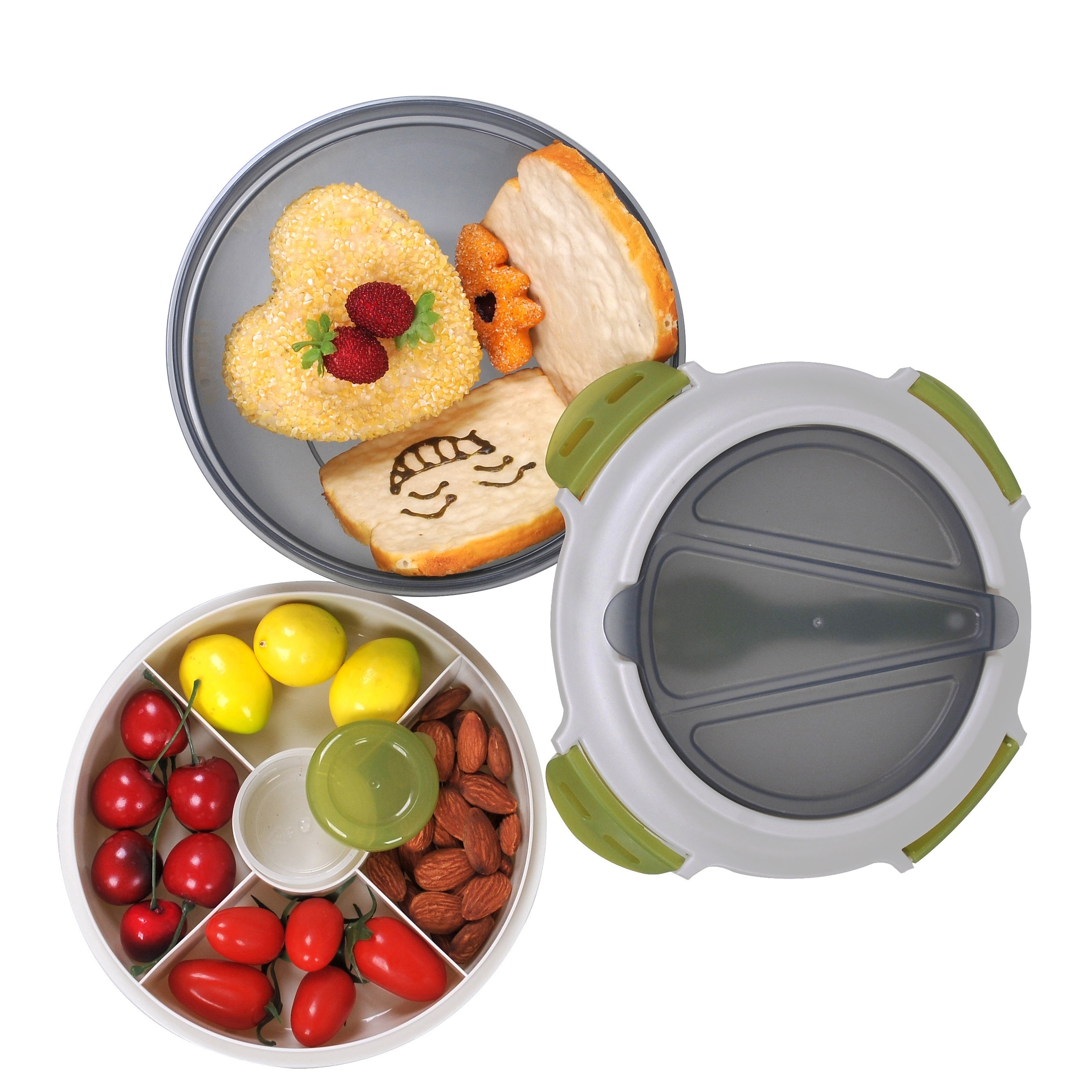 Stackable Lunch Container With Large Salad Bowl 4 - Temu