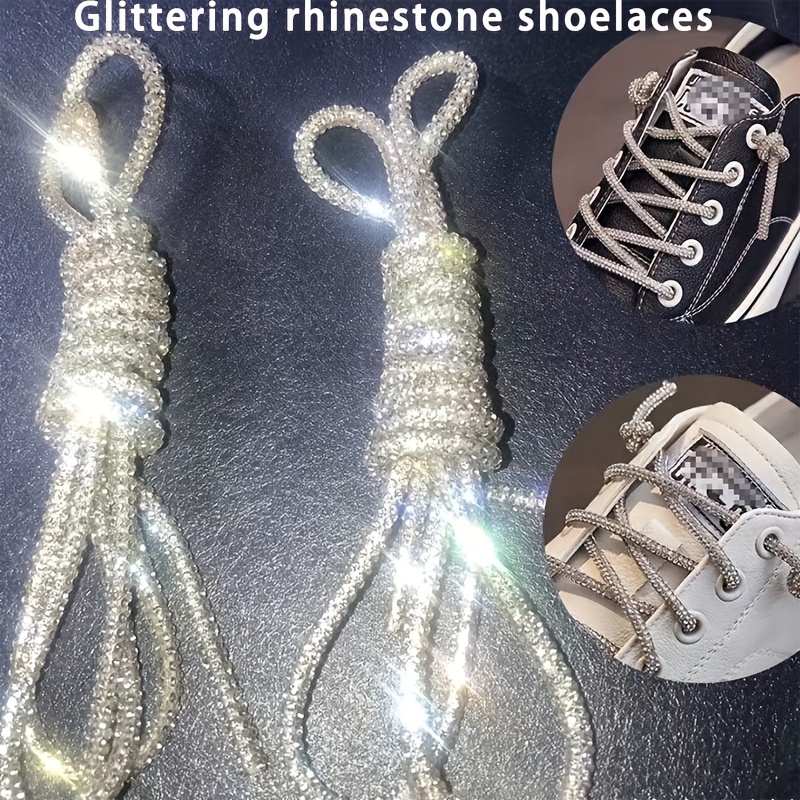 AB Rainbow Rhinestones Silver Chain (180cm)