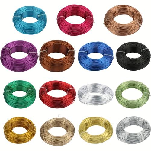 jewelry additions plated aluminum wire 1mm 1 2mm 1 5mm 2mm 2 5mm 3mm aluminium metal wire for jewelry crafts making necklaces bracelets additions