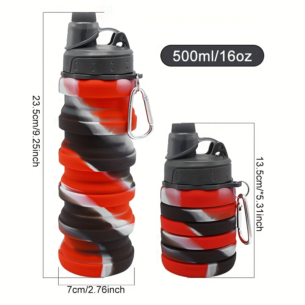 Foldable Water Bottle Collapsible Travel Water Bottle - Temu