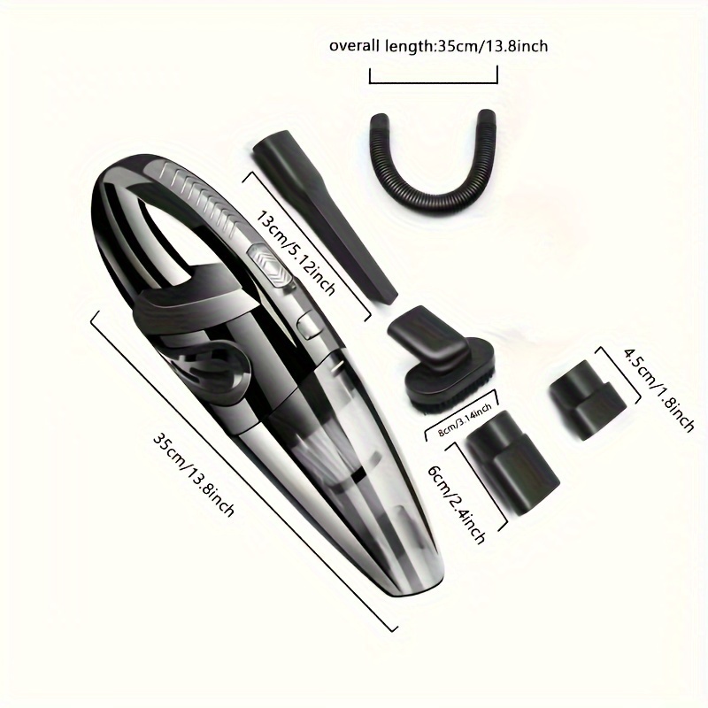 Aspiradora de mano inalambrica portatil recargable pequeña - Canela Hogar