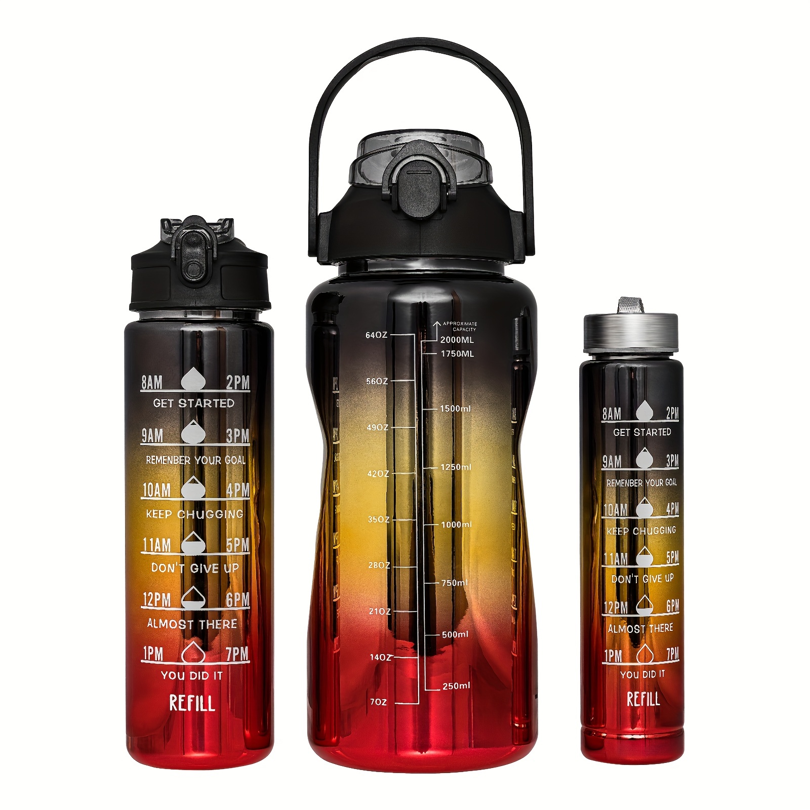 Borraccia Da 2 Litri (64 Oz) Con Cannuccia E Traccia Tempo - La Tua Compagna Per L'Idratazione Quotidiana!