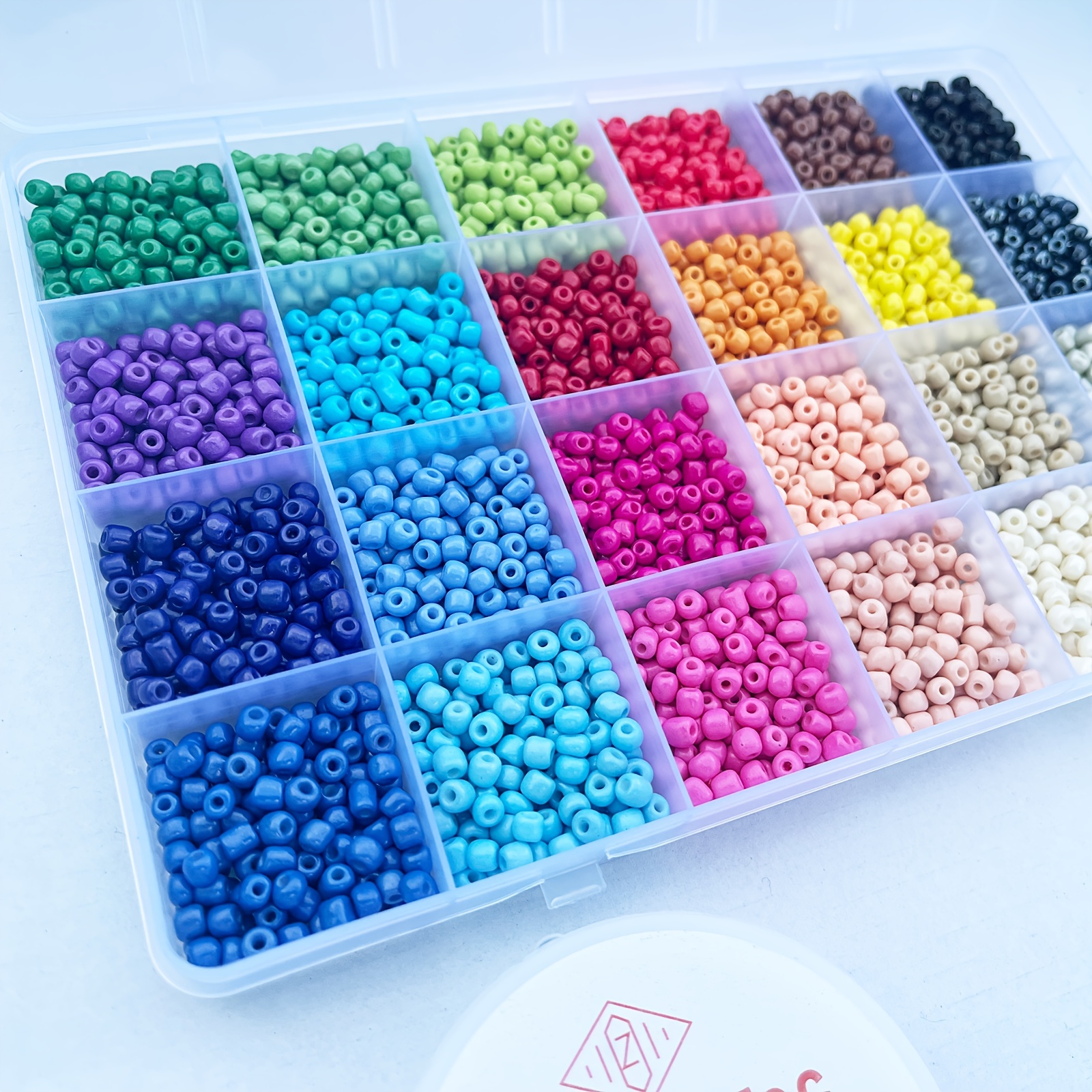 2500Pcs Colors Crafts Glass Seed Beads, Tiny Beads with Organizer Box for  Jewelry Making, Bead Embroidery, Crafts