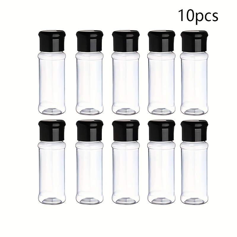 

10/12pcs, Creative Seasoning Bottle With Shaker Lid - Monosodium Glutamate, Salt, And Pepper Shaker - Kitchen Storage And Gadgets For Home Cooking