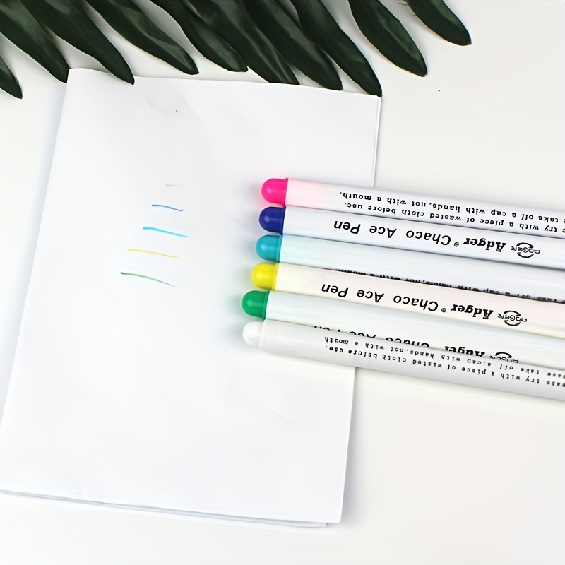 Fabric Marker Pens Multicolor Water Soluble Erasable Pens - Temu