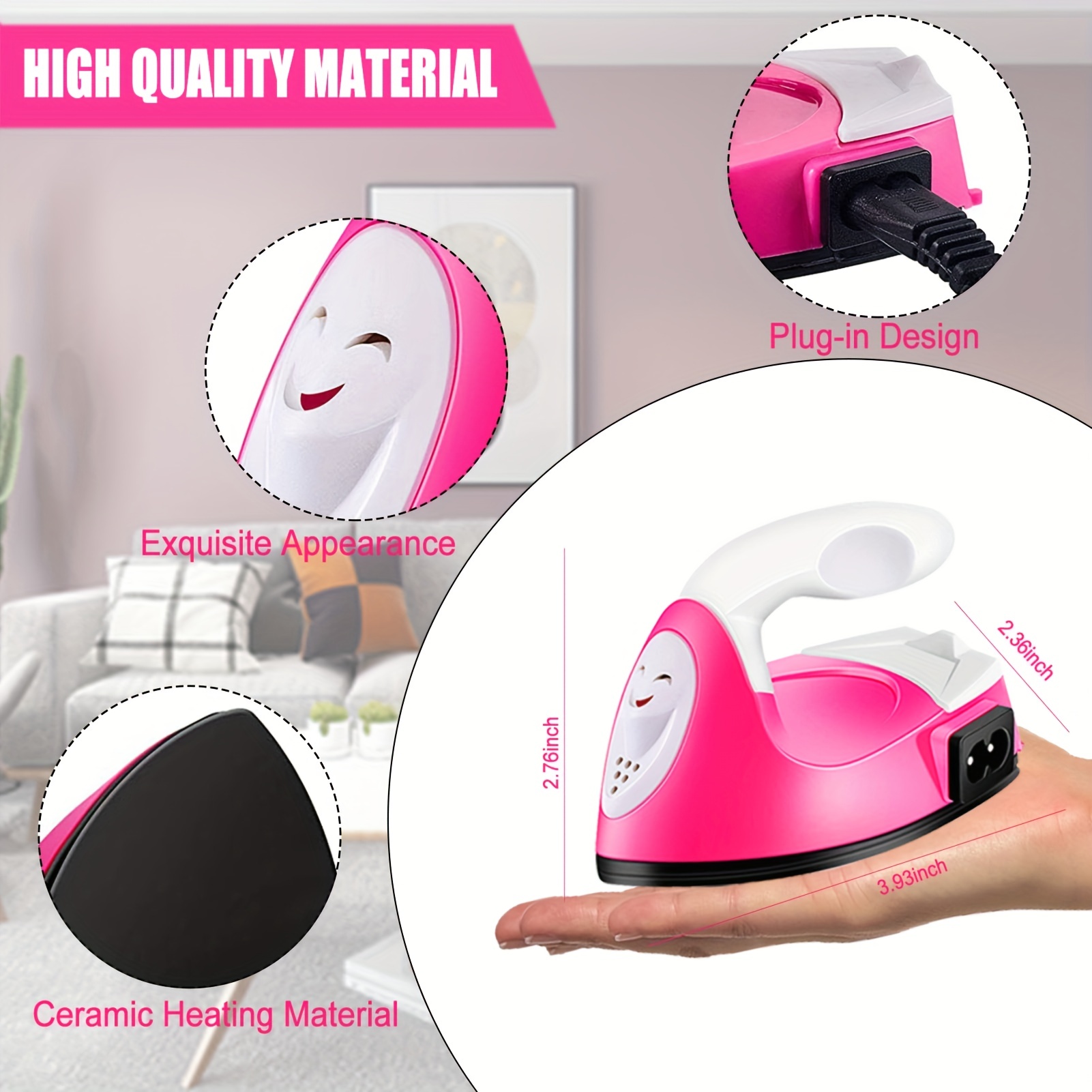 What is Portable Travel Iron Small DIY Machine Cloth Craft