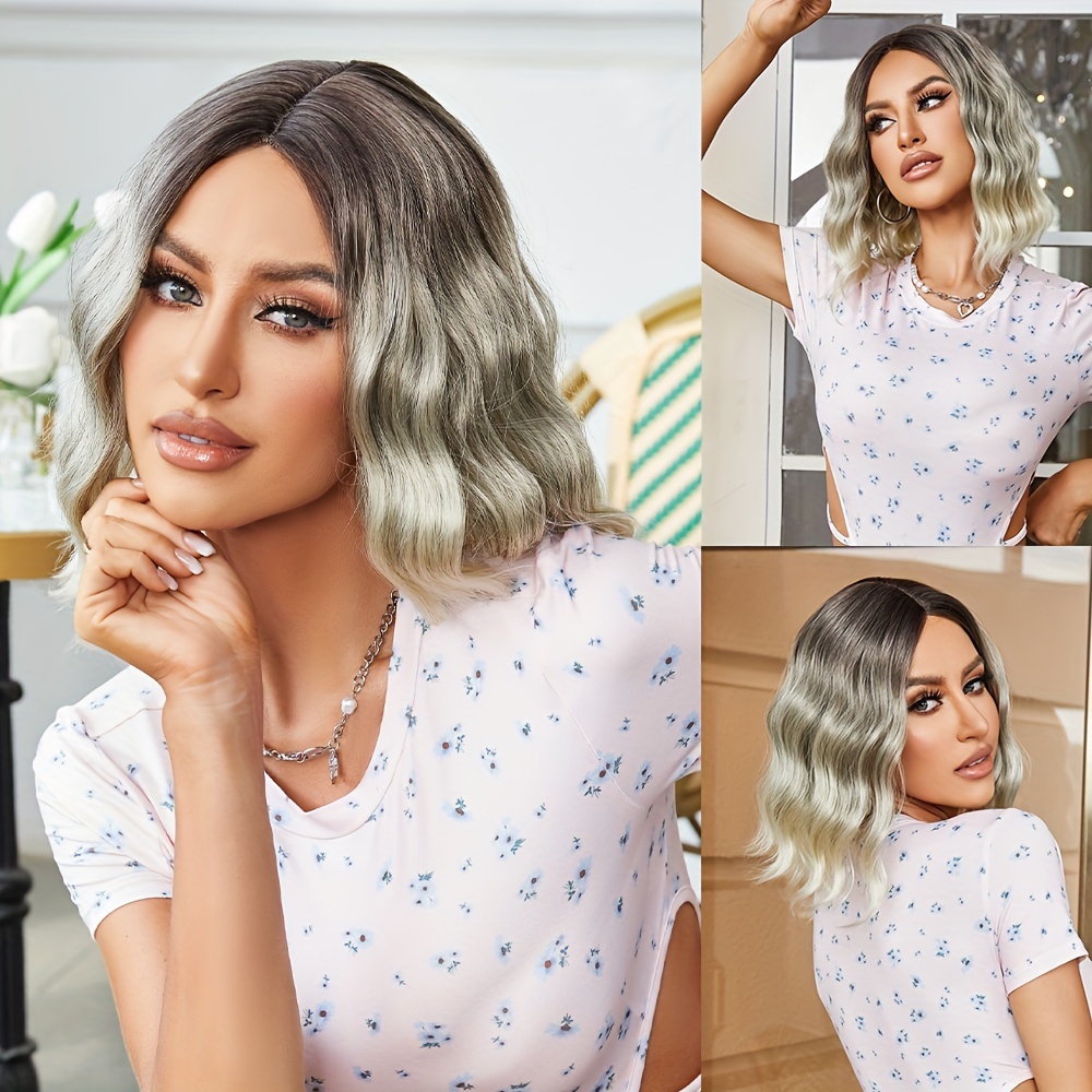 Short top wavy wigs