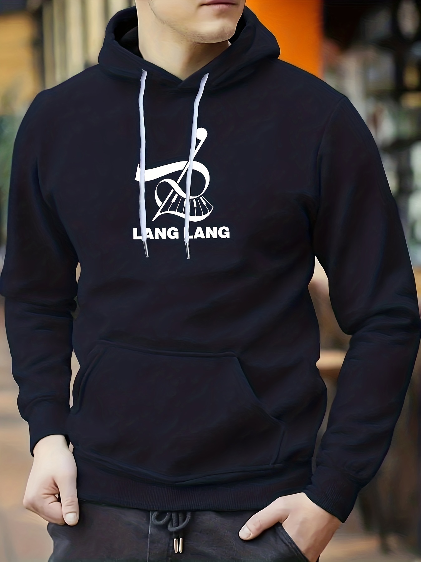 Men's Piano Hoodie Sweatshirt – 3D Print Zipper Pullover | Trendy Harajuku Style
